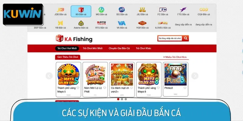 Các sự kiện và giải đấu bắn cá