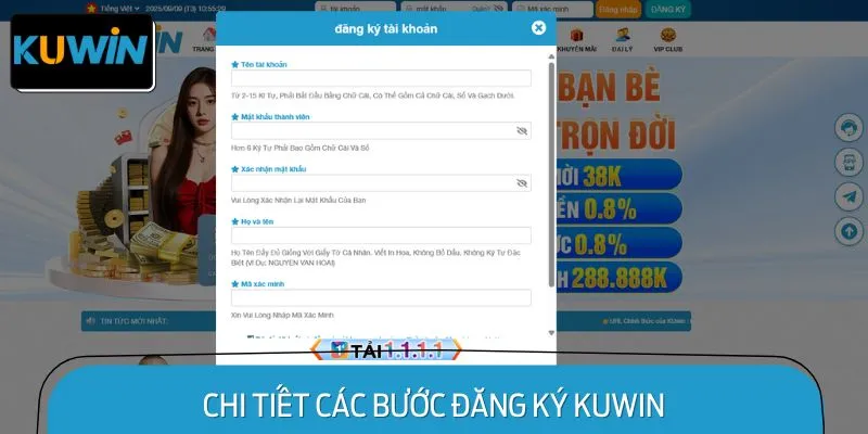 Chi Tiết Các Bước Đăng Ký KUWIN