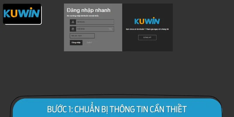 Bước 1: Chuẩn Bị Thông Tin Cần Thiết
